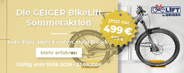 Werbeslider für den Geiger Bikelift.