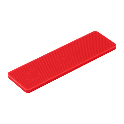 Verglasungsklotz mit 3 mm Stärke in rot.