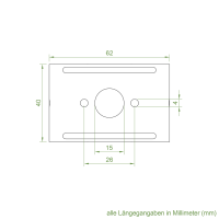 Geiger Raffstoreantrieb Universalbefestigungskit |  Achshöhe 29,5 |  Kopfschiene 51 x 56 mm |  bis 10 NM