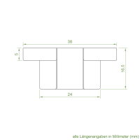 Mini-Anschraublager | Kunststoff | weiß