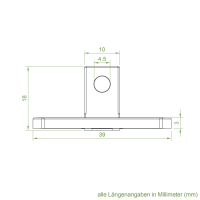 Becker Anschlussteil 10 mm | Vierkant | für Becker Antriebe Serie P