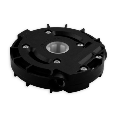 Geiger Schneckengetriebe S072 | Untersetzung 5,7:1 | 7 mm Sechskant | Keilwellenprofil | mit Endanschlag