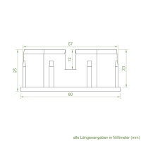 Rademacher Adapter-Mitnehmer für Achtkant-Stahlwelle SW 60 | für Rademacher SLDM/MLIM Antriebe