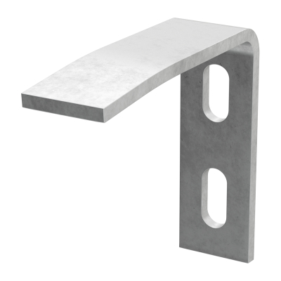 Verstärkungswinkel aus verzinktem Metall.