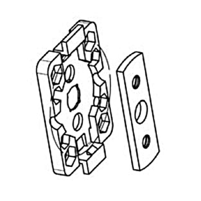 Kunststoff-Antriebslager passend für Somfy-Antriebe der Baureihe 40.