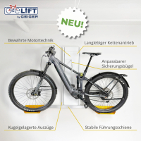 Geiger BikeLift | elektrischer Universal Fahrradlift | bis 30 kg