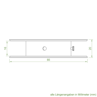 Mini Gurtscheibe Ø 85 mm | für SW 40 Achtkant Walzenkapsel