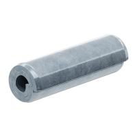 Spiralspannstift aus verzinktem Stahl.