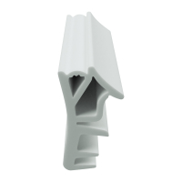 3D Modell der Flügelfalzdichtung FF094 in weiß...