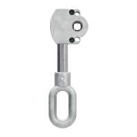 Geiger Markisengetriebe MSG 123 | 3:1 | blank | 7 mm Innenvierkant | ovale Zinköse | ohne Endanschlag