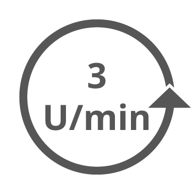 3 U/min
