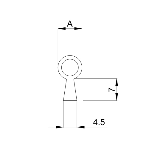 Einfräsdichtung EF008 | braun | 4mm Schlauch (A) | 5 lfm