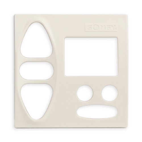 Abdeckplatte A-GI cremeweiß | passend für Somfy Chronis Uno Smart, Chronis Uno easy
