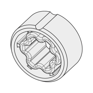 Adapter für Rundrohr 38x1 / 40x2 | für Becker Antriebe Serie P