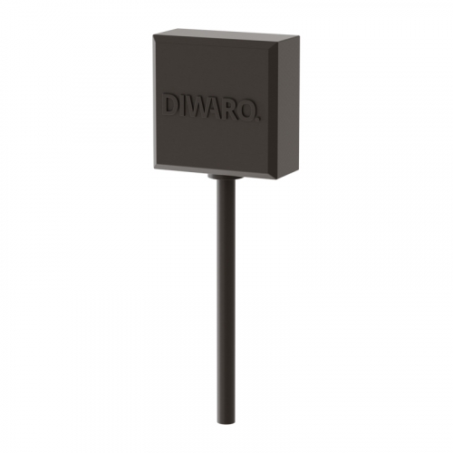 Diwaro | Glasbruchmelder Dummy Set | mit Warnaufkleber 50 x 30 mm selbstklebend | braun