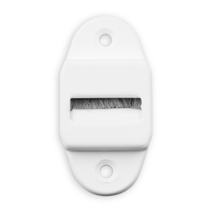 Gurtführung mit Rolle und Bürste | für Gurtband bis 23 mm Breite | Kunststoff | weiß