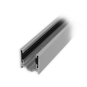 Maxi Aluminium-Führungsschiene | 28 x 27 x 28 mm | mit PVC-Einlage | silber eloxiert