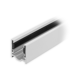 Maxi Aluminium-Führungsschiene | 28 x 27 x 28 mm | mit PVC-Einlage | weiß lackiert