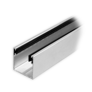 Maxi Aluminium-Führungsschiene | 28 x 28 x 28 mm | mit Neopren-Einlage | pressblank 
