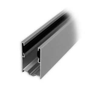 Maxi Aluminium-Führungsschiene | 43 x 27 x 43 mm | mit PVC-Einlage | silber eloxiert