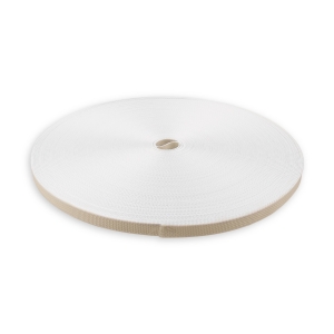 Mini Rolladengurt | Gurtbreite 12 mm | Gurtstärke 1,2 mm | antibakteriell | 50 m Rolle | beige