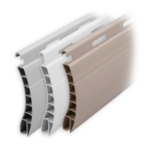 Kunststoff Rolladen Muster-Lamellen | Modell Aalen | Deckbreite 55mm