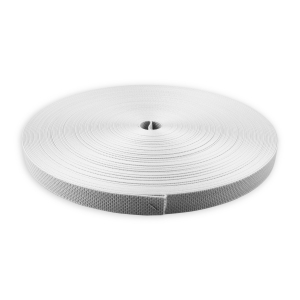 Spezial-Rolladengurt (PES) | Gurtbreite 22 mm | Gurtstärke 1,4 mm | Polyester | 50 m Rolle | grau
