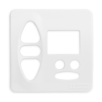 Abdeckplatte A-CD alpinweiß | passend für Somfy Chronis Uno Smart, Chronis Uno easy