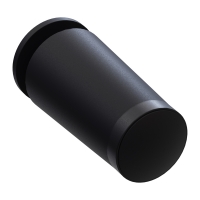Anschlagstopper | Länge 40 mm | mit Verschlusskappe | schwarz schwarz