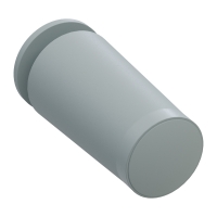 Anschlagstopper | Länge 40 mm | mit Verschlusskappe und Edelstahlschraube | grau