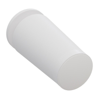 Anschlagstopper | Länge 40 mm | mit Verschlusskappe und Edelstahlschraube | weiß weiß