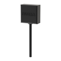 Diwaro | Glasbruchmelder Dummy Set | mit Warnaufkleber 50 x 30 mm selbstklebend | schwarz