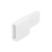 Endstabgleiter - Gleiter Endstab | 28 x 28,5 x 9 mm | weiß
