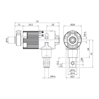 Technische Zeichnung Kegelradgetriebe 431F106
