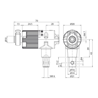 Technische Zeichnung Kegelradgetriebe 431F107