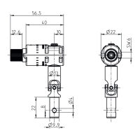 Technische Zeichnung Kegelradgetriebe 429F033