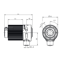 Technische Zeichnung Kegelradgetriebe 434F300