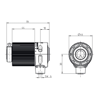 Technische Zeichnung Kegelradgetriebe 434F304