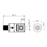 Technische Zeichnung Kegelradgetriebe 429F027