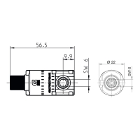 Technische Zeichnung Kegelradgetriebe 429F028
