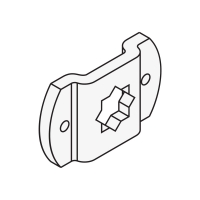 Markisenlager Sternloch für Steckzapfen L2/16 | 16 mm Vierkant | passend für Antriebe der Serie L