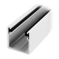 Maxi Aluminium-Führungsschiene | 28 x 28 x 28 mm | mit Neopren-Einlage | grau lackiert grau lackiert RAL 7047