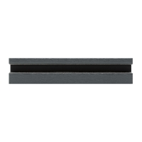 Maxi Kunststoff-Rolladen-Führungsschiene 4047 | mit Bürstendichtung | basaltgrau (ähnlich RAL 7012) | Länge 700mm
