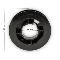 Mini Gurtscheibe Ø 115 mm | zum Aufstecken auf Walzenkapsel mit runder Aufnahme 45 mm