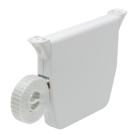 Mini Rolladen-Aufschraub-Gurtwickler | Lochabstand 154 mm | schwenkbar | mit 5m Gurt | weiß