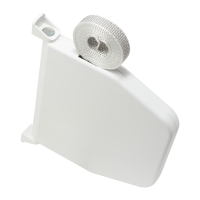 Mini Rolladen-Aufschraub-Gurtwickler | mit integriertem Gurtgetriebe | schwenkbar | für 9 m Gurt | weiß weiß