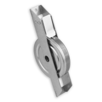 Mini Halbeinlass Gurtwickler | Lochabstand 135 mm | ohne Gurt | weiss