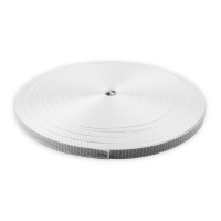 Mini Rolladengurt | Gurtbreite 14 mm | Gurtstärke 1,2 mm | mit Schonkante | 50 m Rolle | grau Rollenware