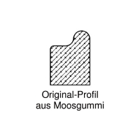 Moosgummi-Dichtung MG004 | grau | 5 lfm