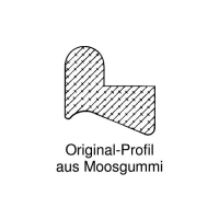 Moosgummi-Dichtung MG021 | grau | 5 lfm